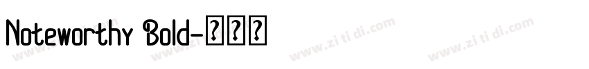 Noteworthy Bold字体转换